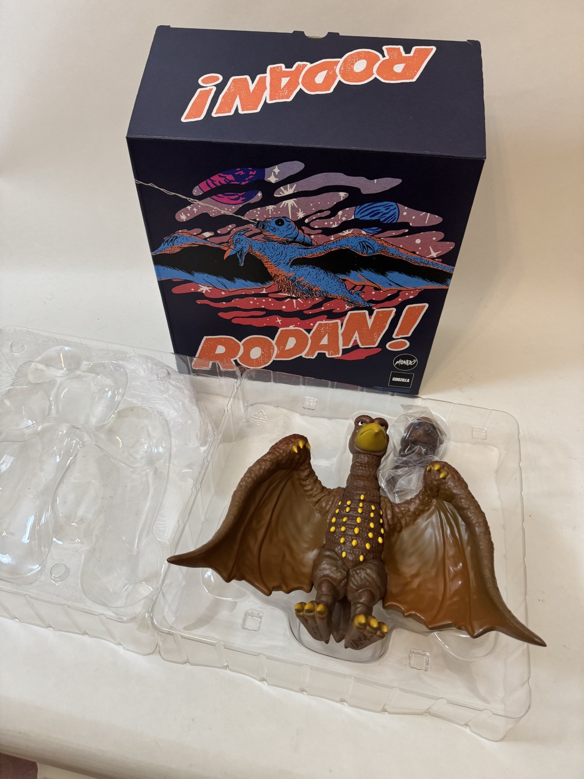 NEW MONDO Rodan 1964 Variant Soft Vinyl SOFUBI Figure Toho Godzilla Larva Mothra