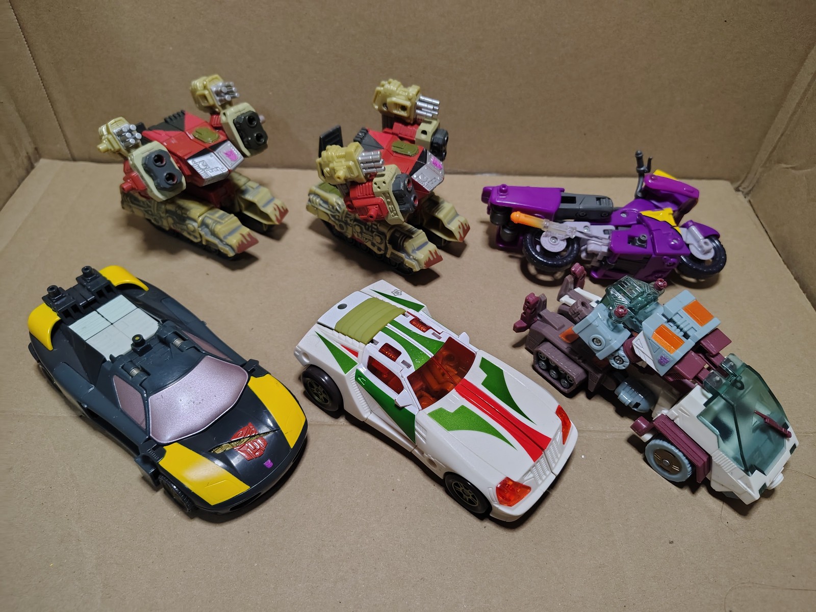 Transformers Armada Energon Lot Missing Parts Demolisher Sideways Wheeljack etc