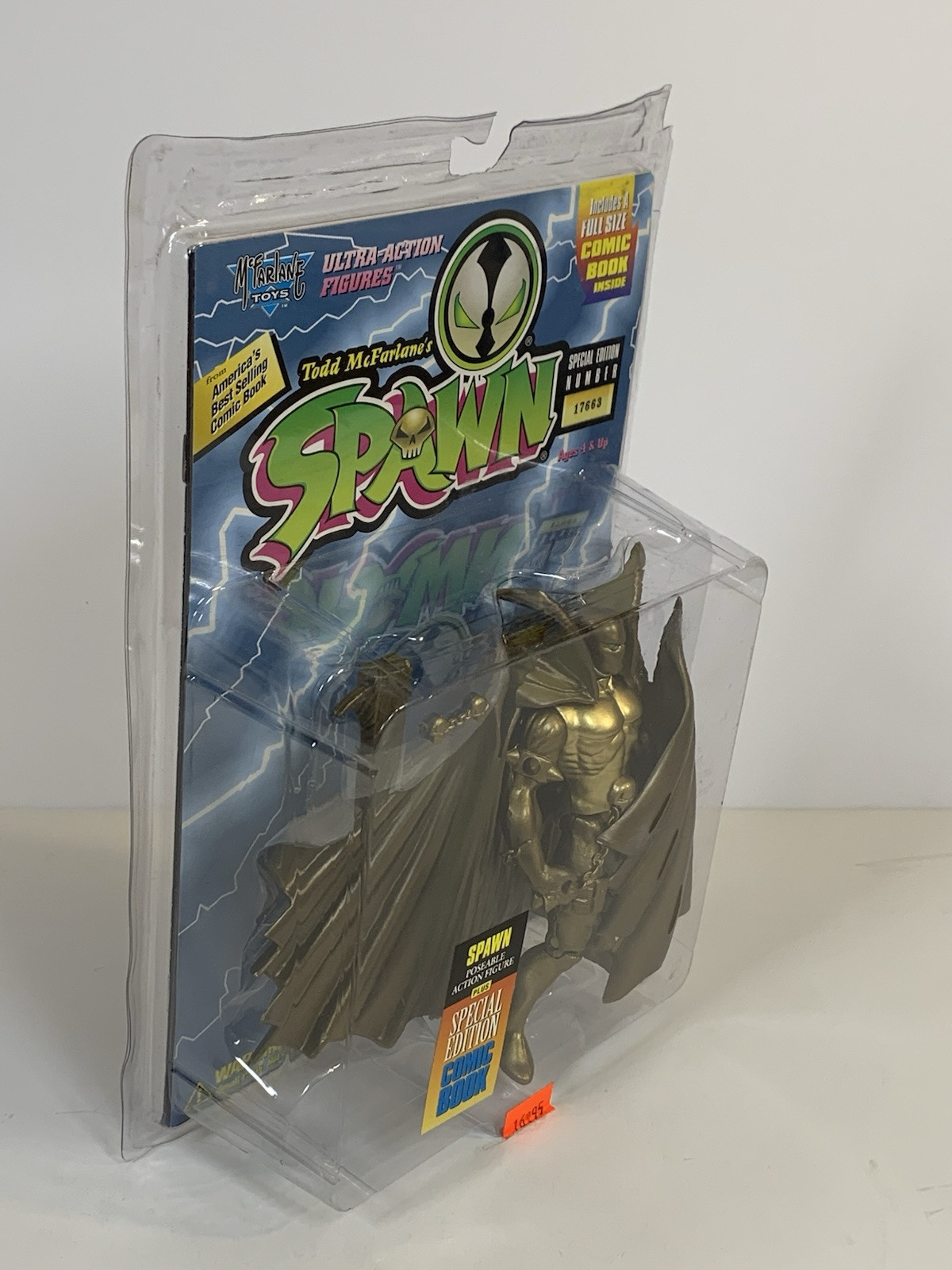 1995 McFarlane Toys Spawn Action Figure – Gold Variant & Numbered – NEW Sealed