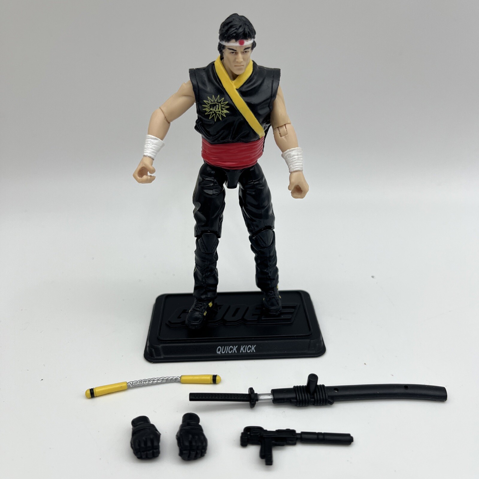 GI JOE 30th ANNIVERSARY QUICK KICK 100% COMPLETE NO CRACKS OR PAINT WEAR LOOK