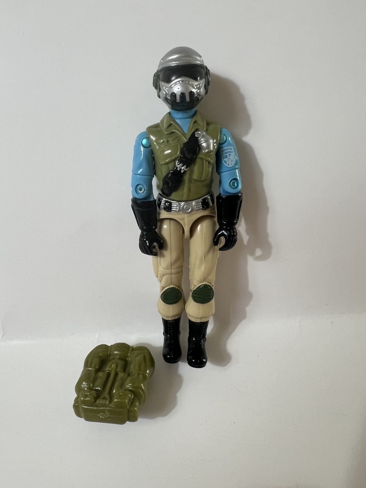 GI Joe Steel Brigade v1C 3.75” Figure w/ Backpack 1988 Hasbro ARAH Vintage