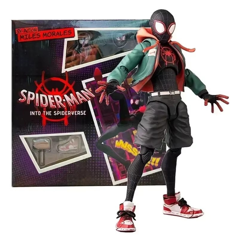 2024 Spiderman Gwen Peter Action Figure Anime Spider-verse Collection Sentinel M