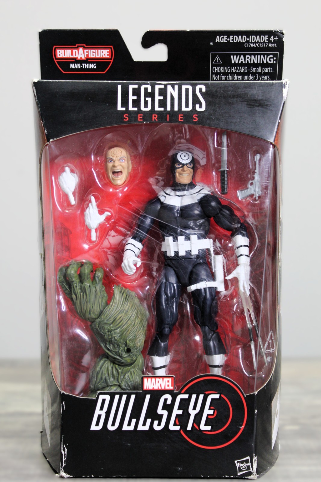 Marvel Legends Series Bullseye Figure Man-Thing BAF Hasbro 6&Prime; Complete w/ Box Da