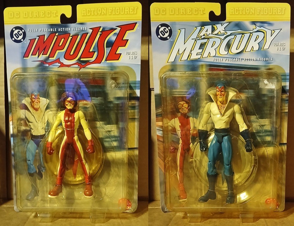 DC Direct Impulse and Max Mercury Action Figures Unopened Packages released 2000