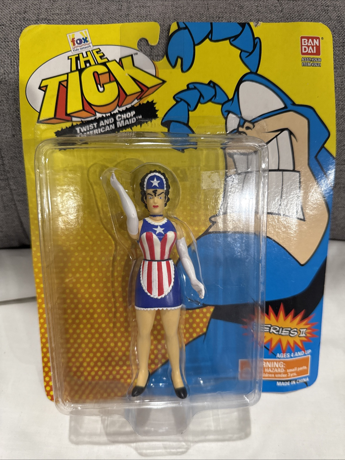 The Tick Twist and Chop American Maid 1995 Bandai Action Figure NEW