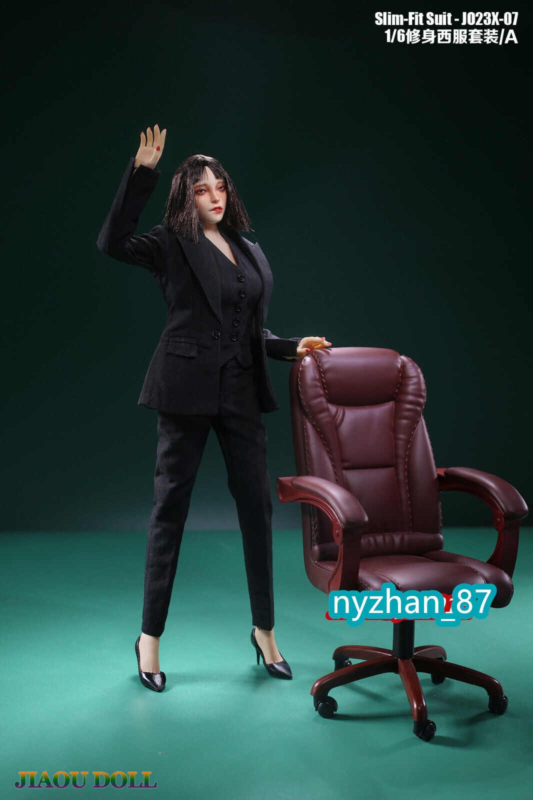 JO23X-07A 1/6 Slim Suit Coat Trousers Vest Clothes For 12 » Female PH TBL Figure