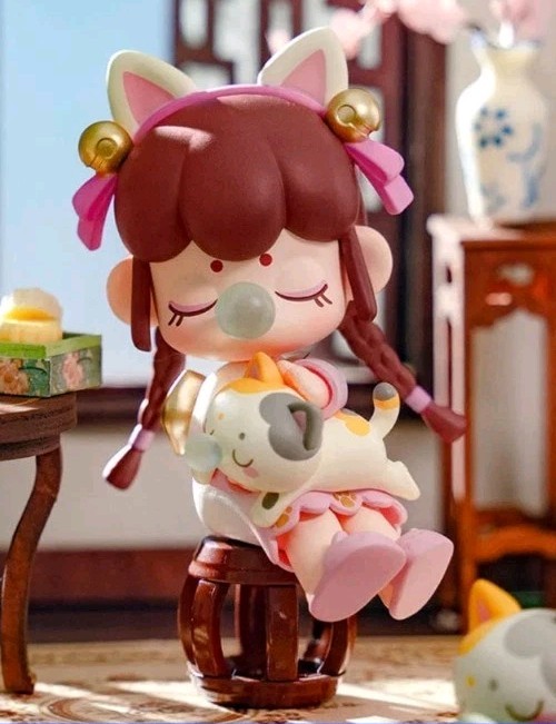 NANCI YEAR OF THE GOLDEN HAIRPIN SERIES FIGURE CONFIRMED- « PETTING CAT » NEW