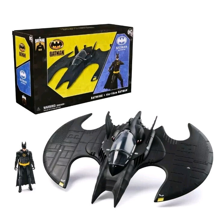 Spin Master DC Batman Returns 4&Prime; Figure & Batwing 85 Years Keaton Limited Editio
