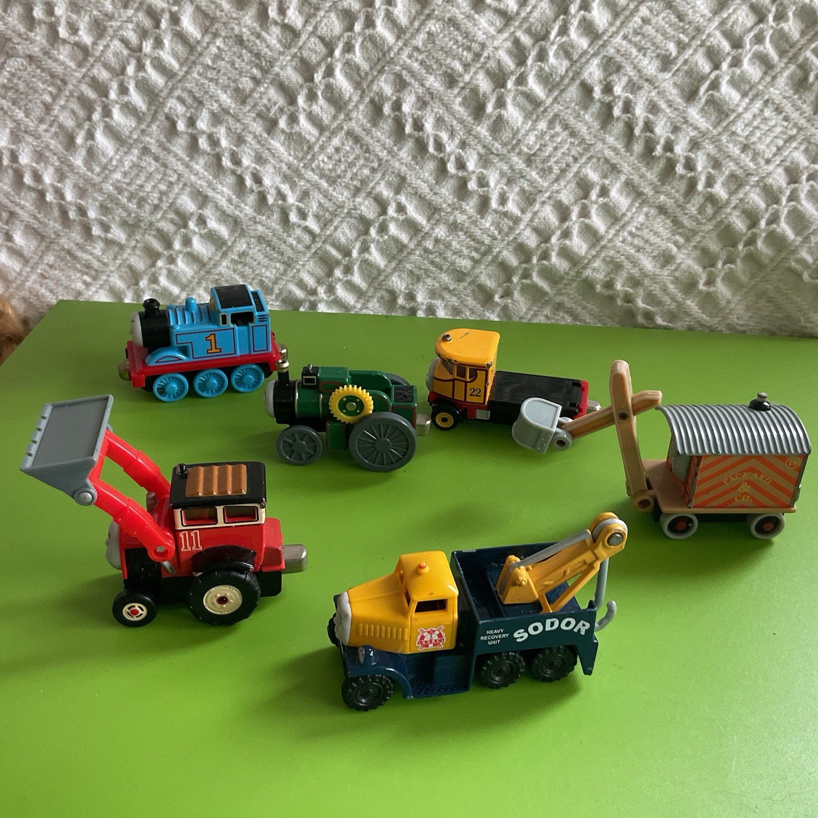 6-Thomas &Friends Push Pull Vehicles Lot Butch Isobella Jack Trevor Ned Thomas
