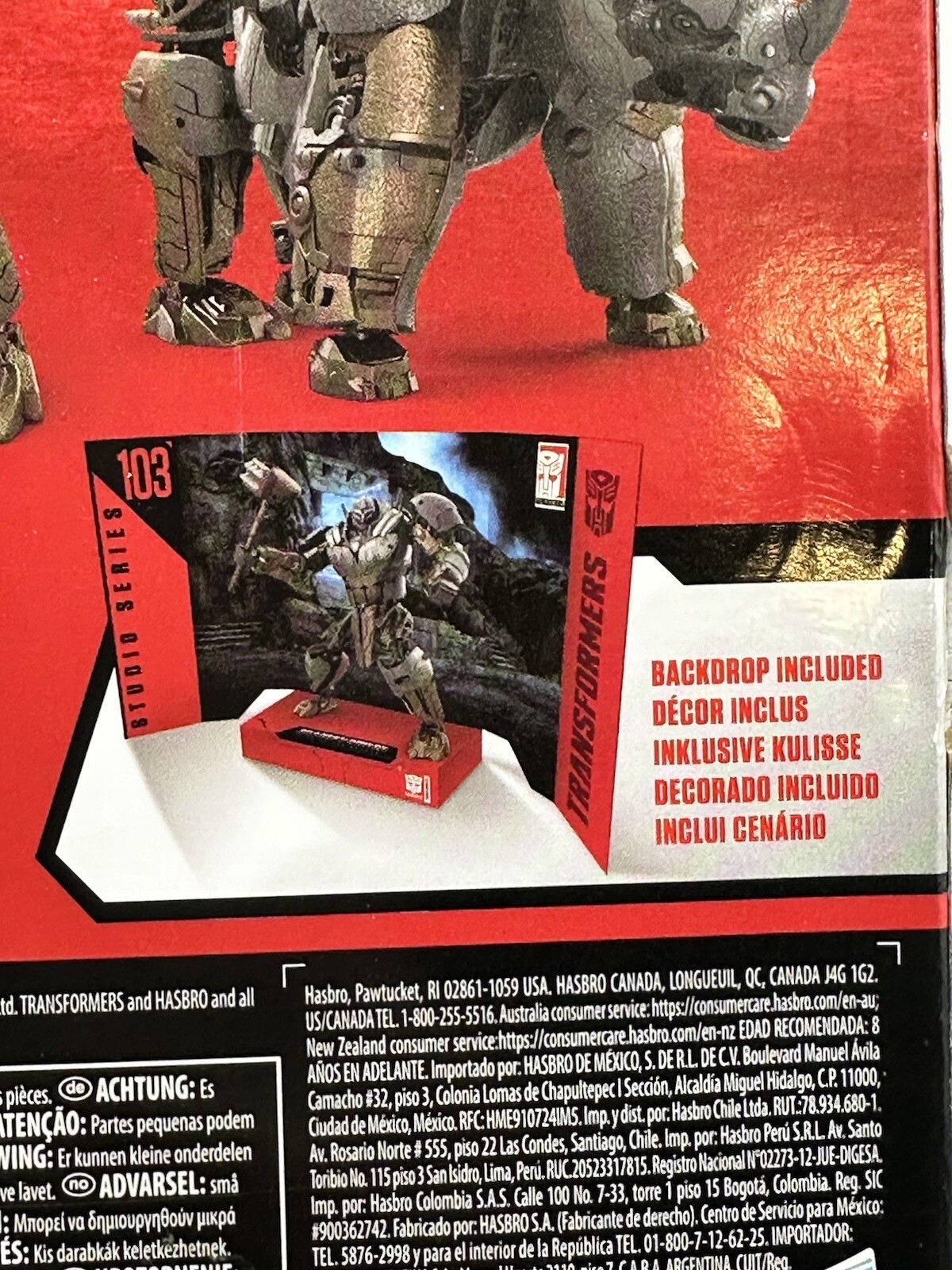 Hasbro Transformers Studio Series Voyager 103 Rhinox Figure NIB Distressed Box