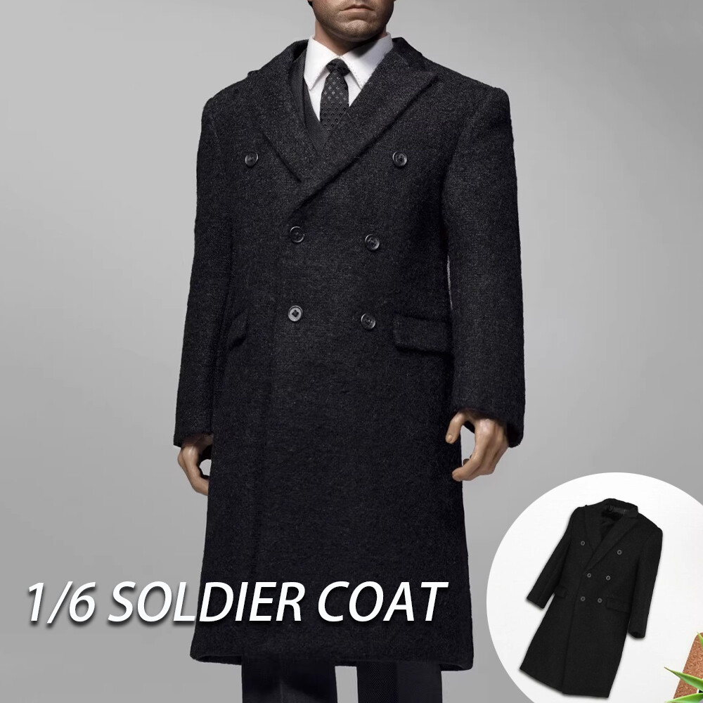 1/6 Figure new Outer Jacket Mini Long Sleeved Coat for 12 » Male Dolls Figure