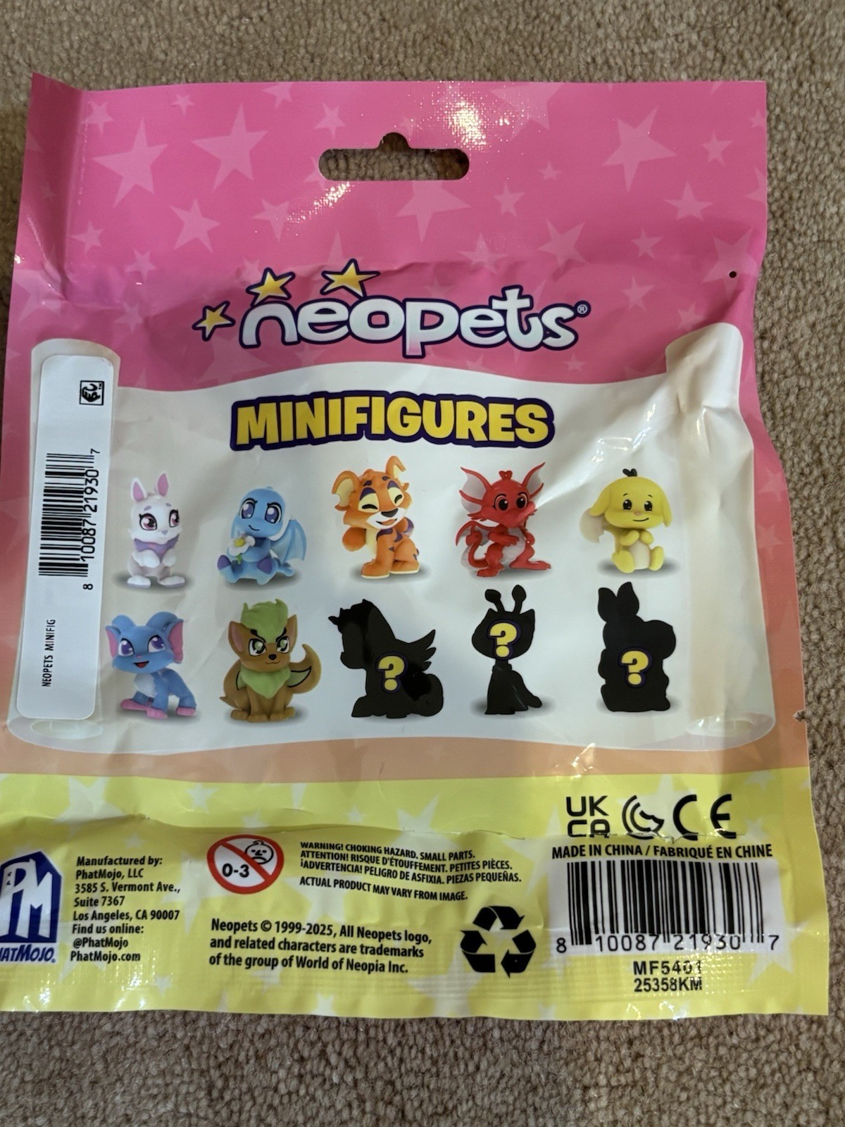 NEW – NEOPETS Minifigure Mystery Pack Figure – ORANGE KOUGRA With Code