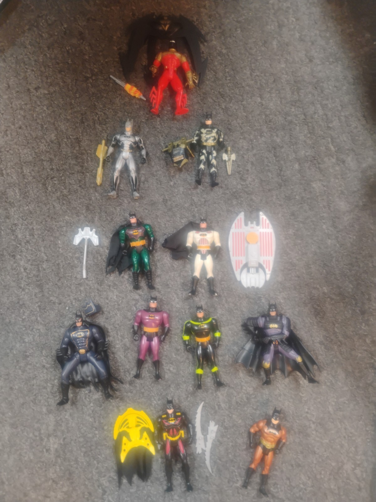 Large Lot of Batman Action Figures & Accessories Parts BTAS Kenner