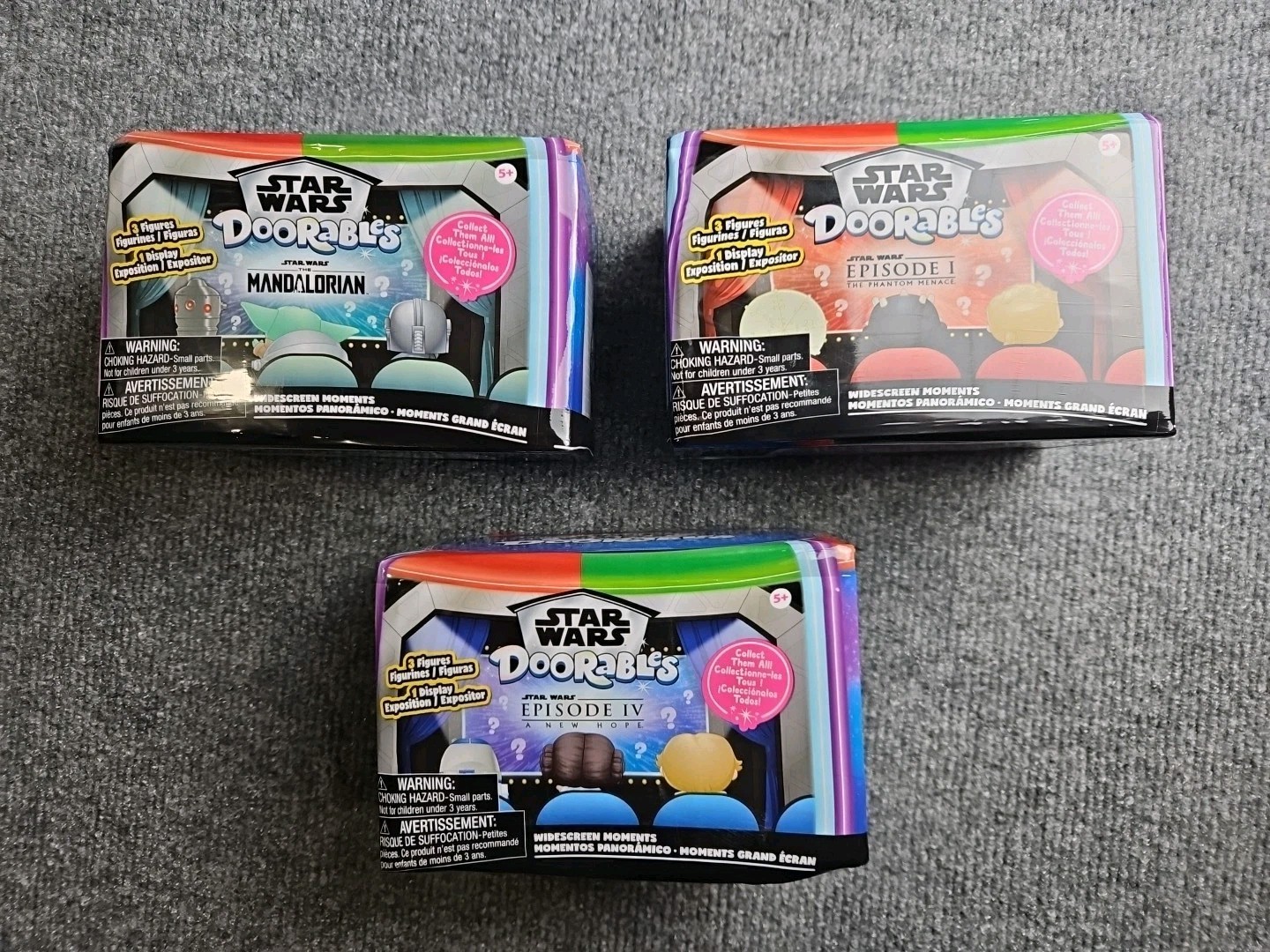 NEW Disney Doorables Star Wars Widescreen Moments Lot Of 3 NEW AND SEALED CB
