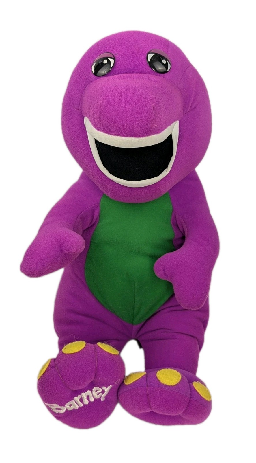 Vintage Talking Barney Purple Dinosaur Plush 1992 Playskool 71245 *Working*