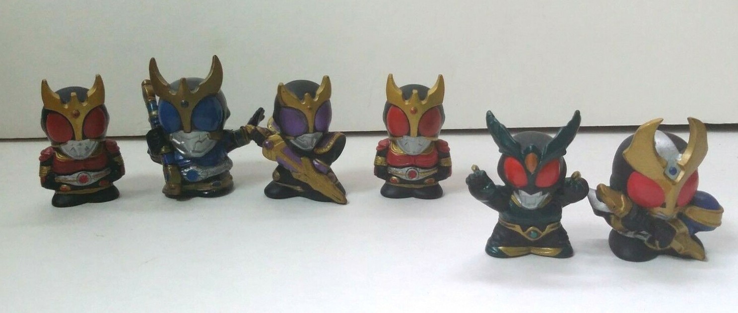 Kamen Rider Kuuga Agito Gills Finger Puppet Set of 6 Mighty Dragon USA SELLER!