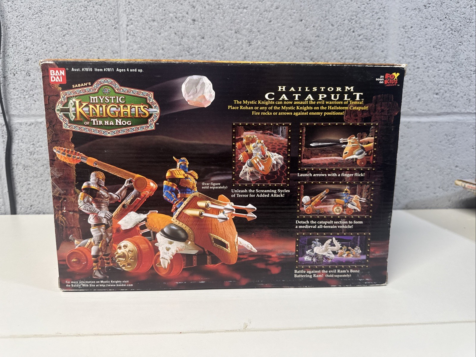 Vtg 1998 Bandai Mystic Knights of Tir Na Nog Hailstorm Catapult NEW in Box CIB