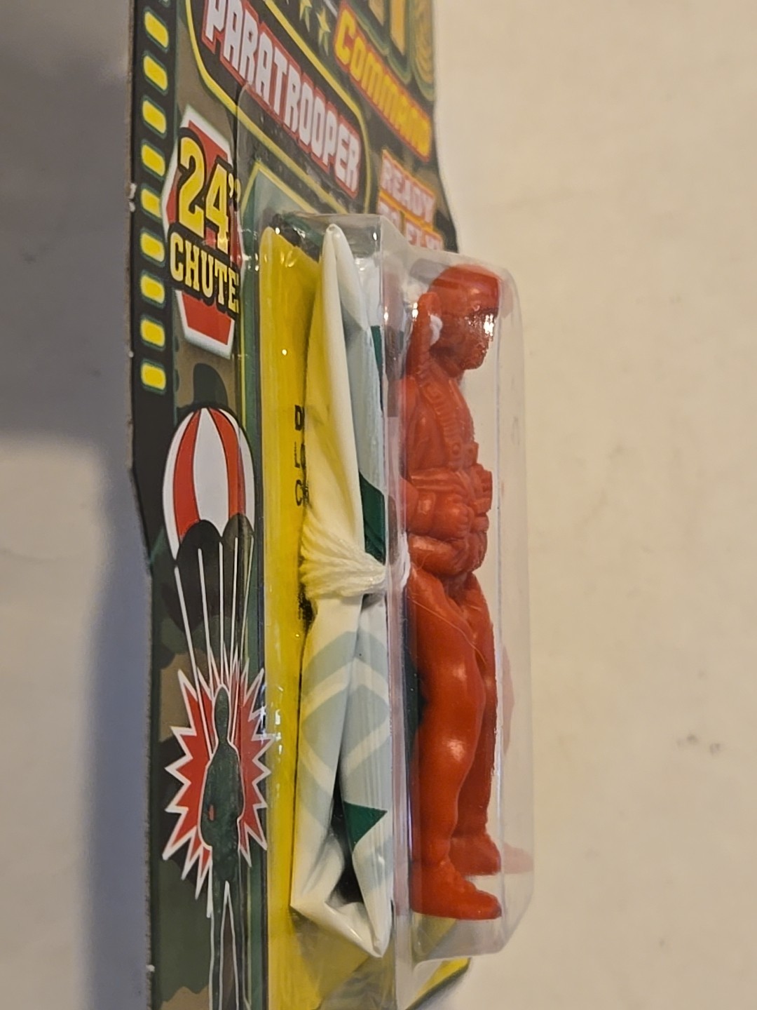 ARMY COMMAND PARATROOPER TOY 24&Prime; parachute 2016 Jaru skydiving figure #425 New