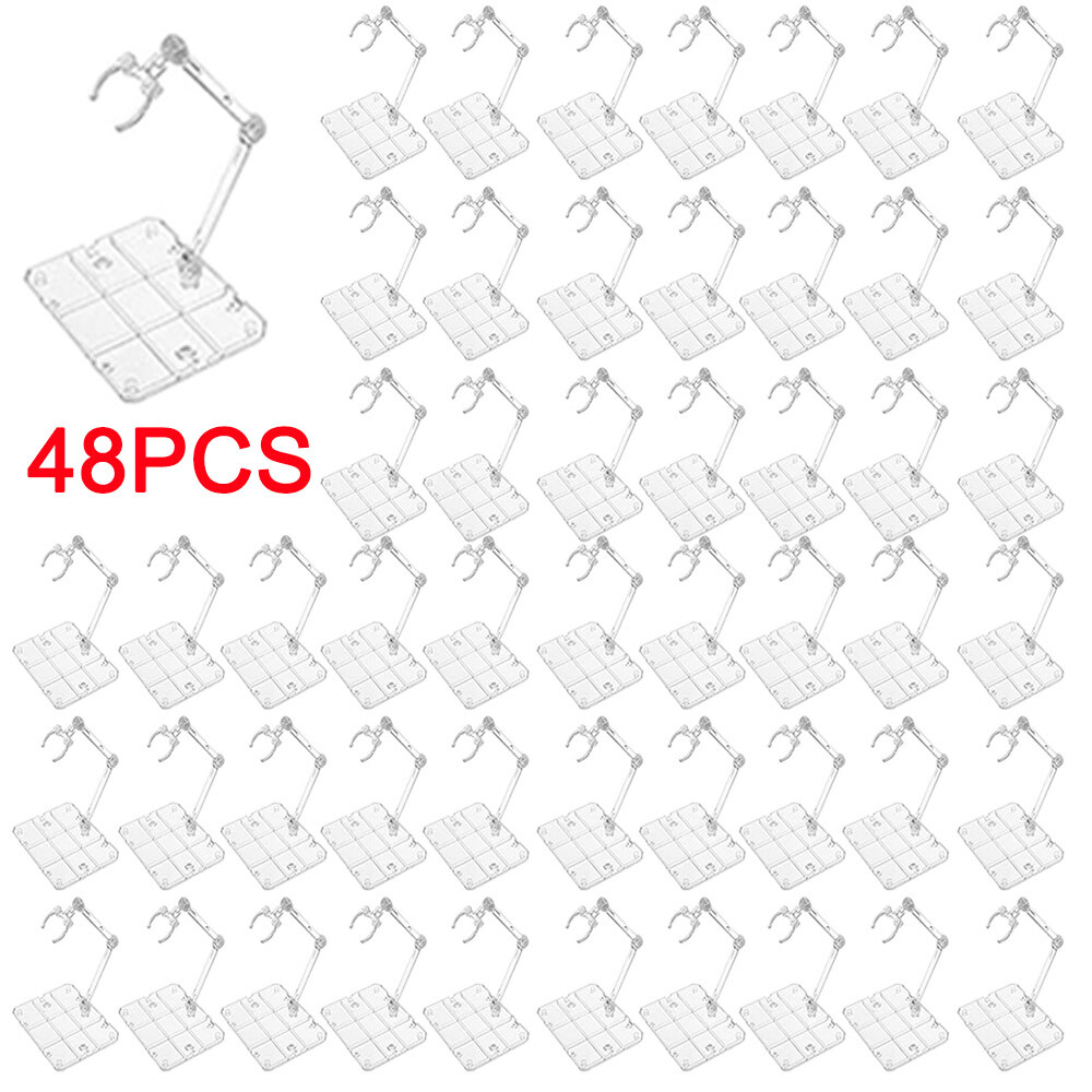 Adjustable Action Figure Display Holder Base for HG144 Doll Model Stand 48Pcs