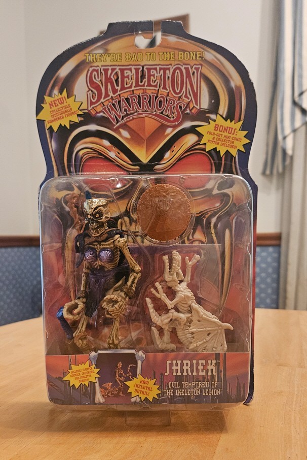 Skeleton Warriors Legion Skullcycle and Shriek Action Figure, new in sealed box