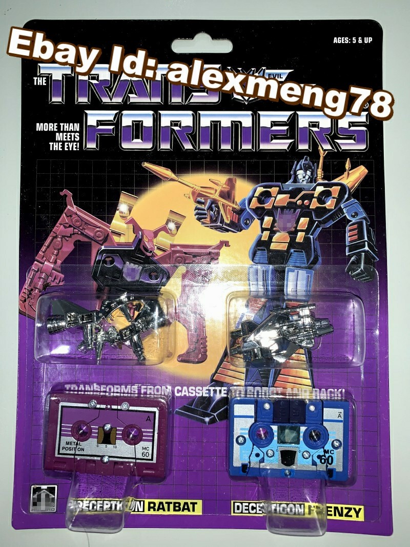 Transform G1 decepticons cassette ratbat & frenzy reissue mint MISB