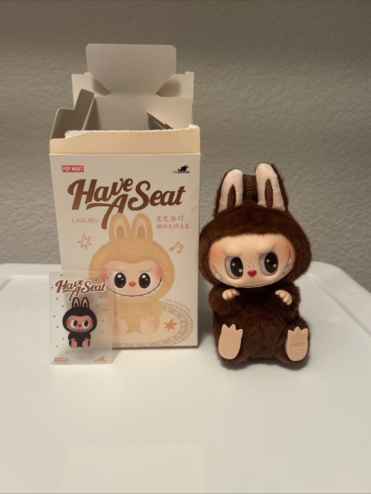 Pop MART Secret Duoduo Labubu Monsters Have A Seat Authentic US Seller