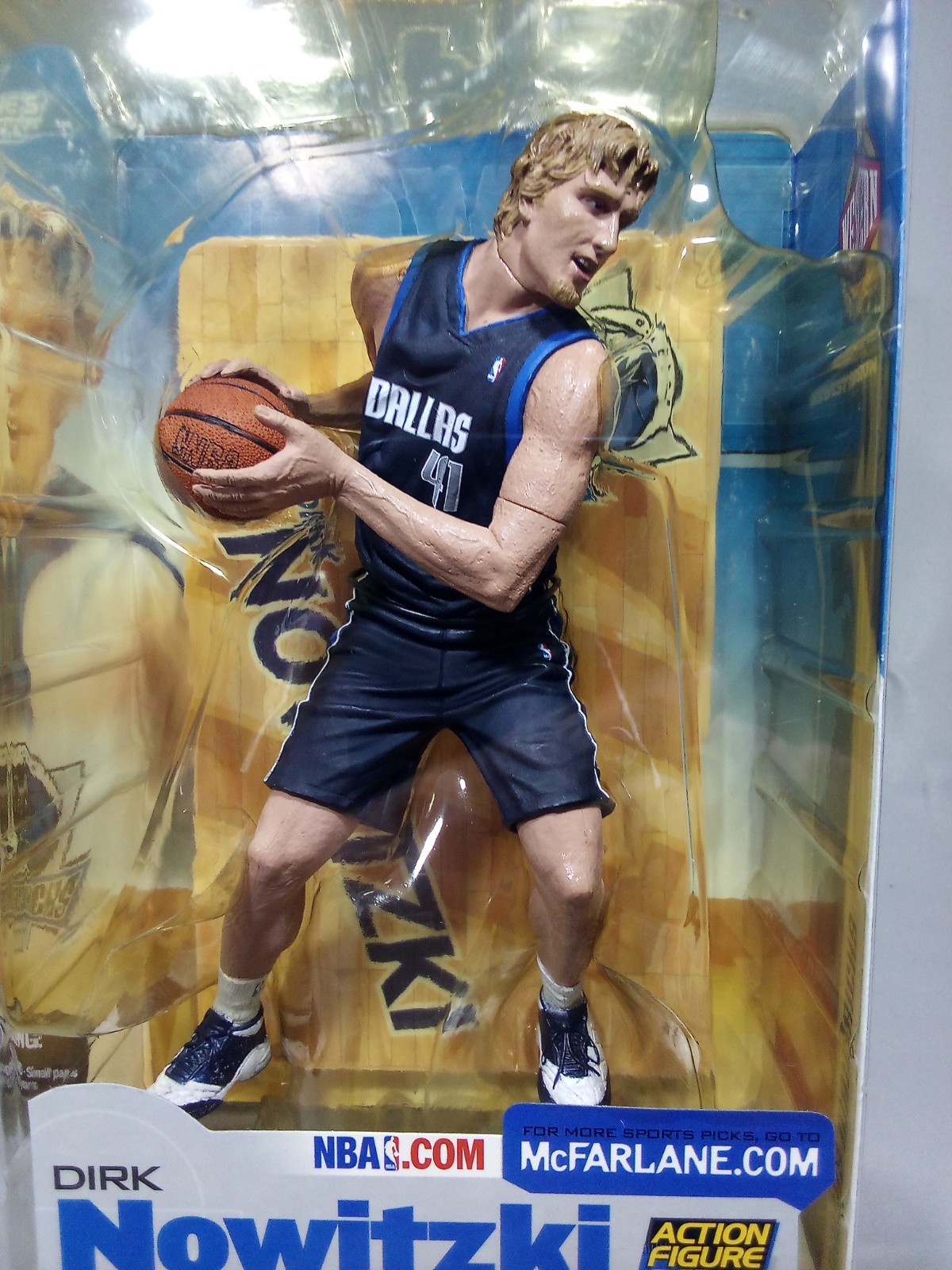 2002 Series 2 Dirk Nowitzki McFarlane Regular Dark Blue Uniform Mavericks(HOF)