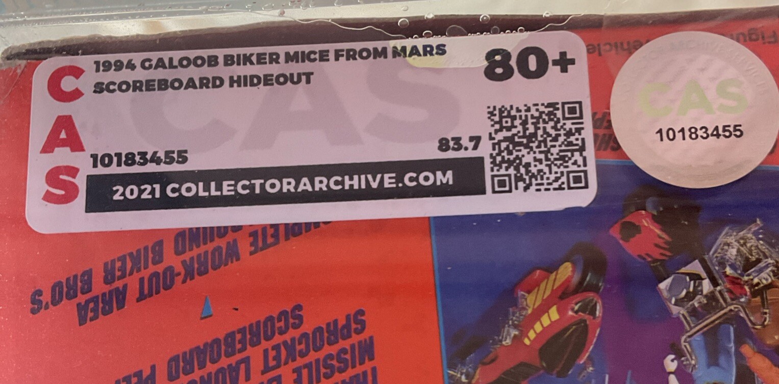 Biker Mice from Mars Scoreboard Hideout Secret Pad 1993 Galoob Playset Graded 80