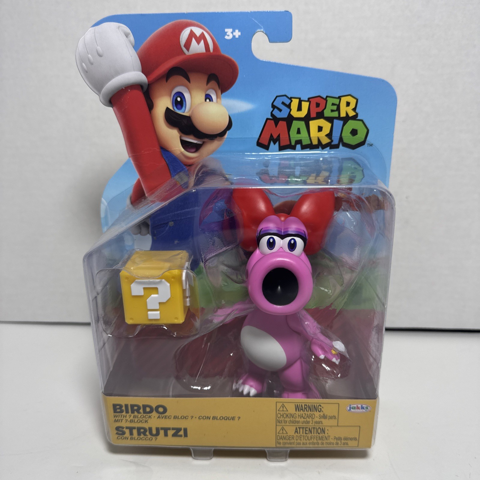 2025 JAKKS Pacific Nintendo Super Mario Figure: BIRDO (w/ Question Block)