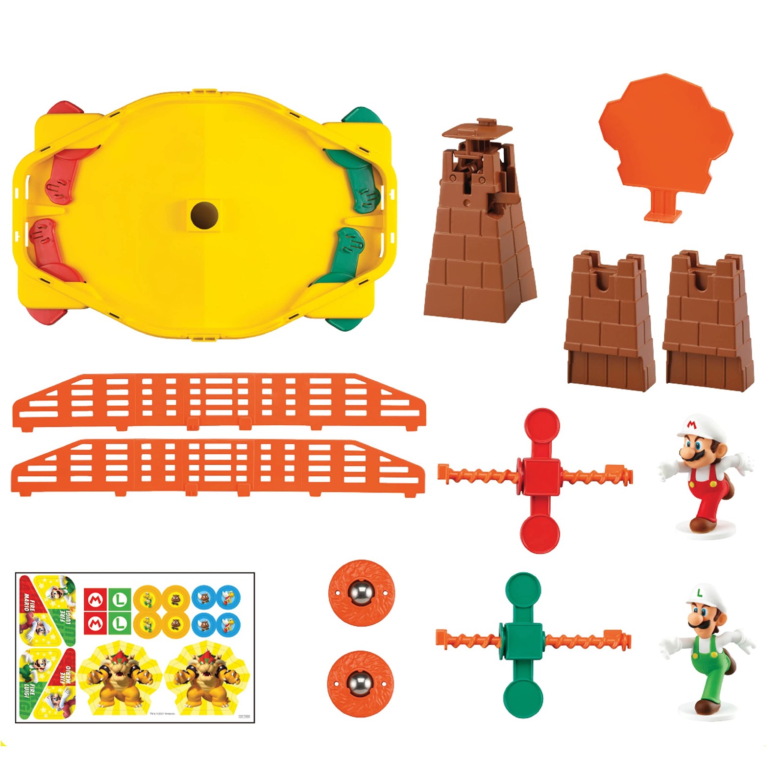 Super Mario Fireball Stadium – 2-Player Tabletop Action Game for Ages 5+ – In…