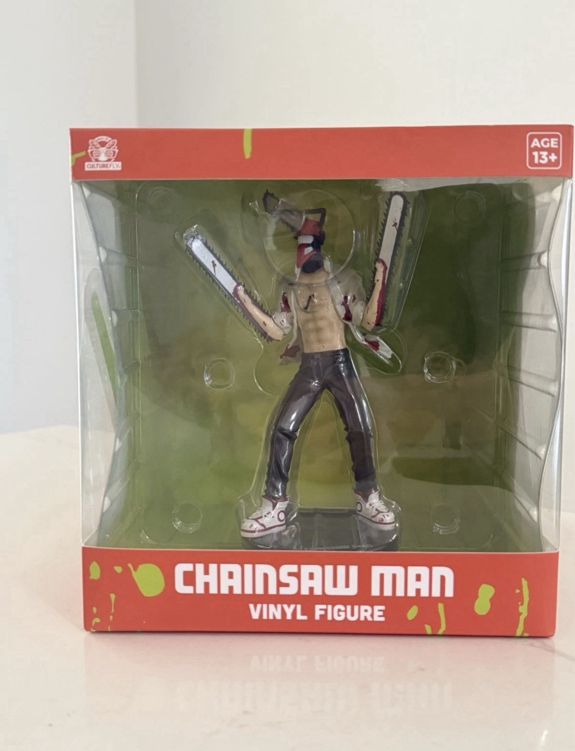 CultureFly Chainsaw Man Denji Vinyl Figure 6in Crunchyroll Anime New Sealed