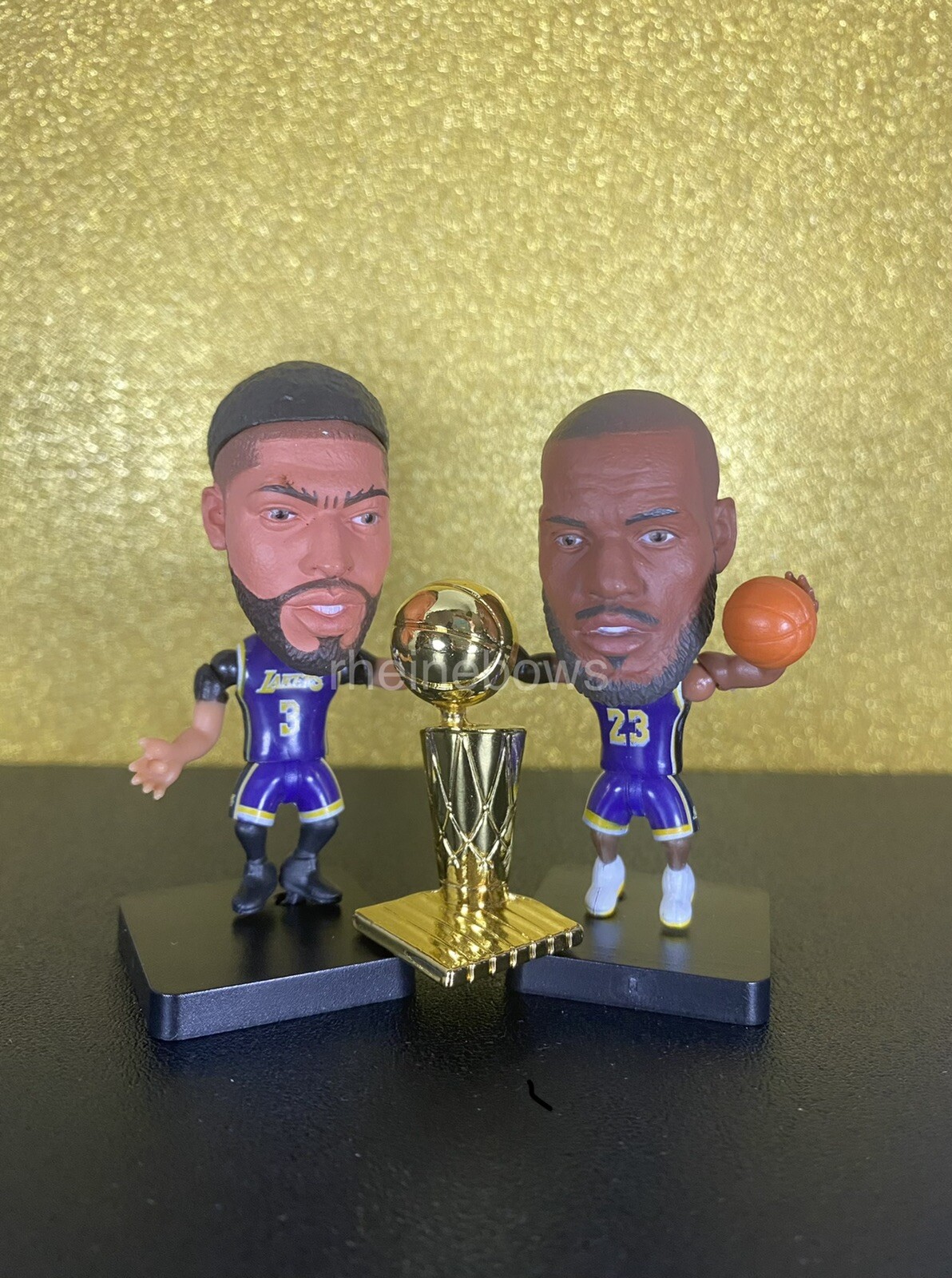 2020 LA Lakers NBA Mini Action Figures LAL Champs Lebron James Anthony Davis