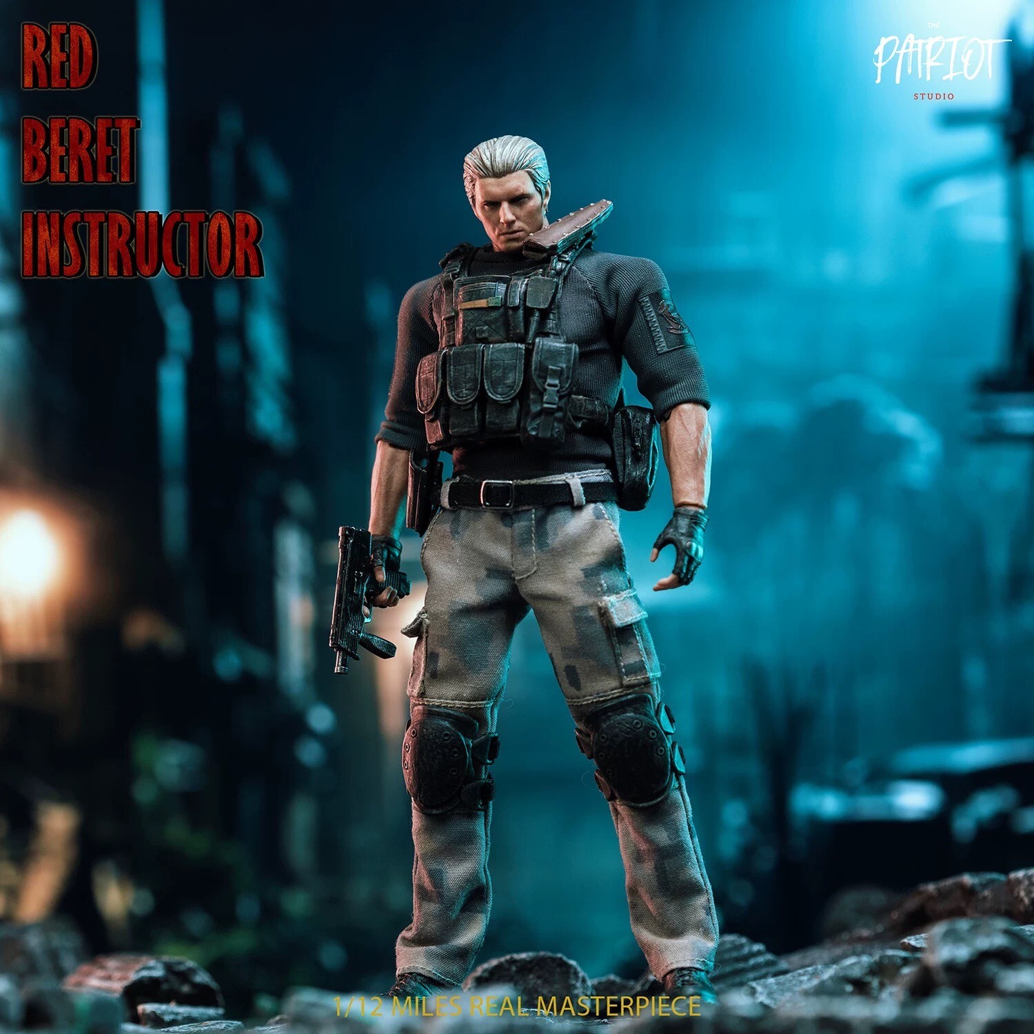 In Stock Patriot Studio 1/12 Resident Zombie Evil Crisis Jack Krauser 6&Prime; Figure