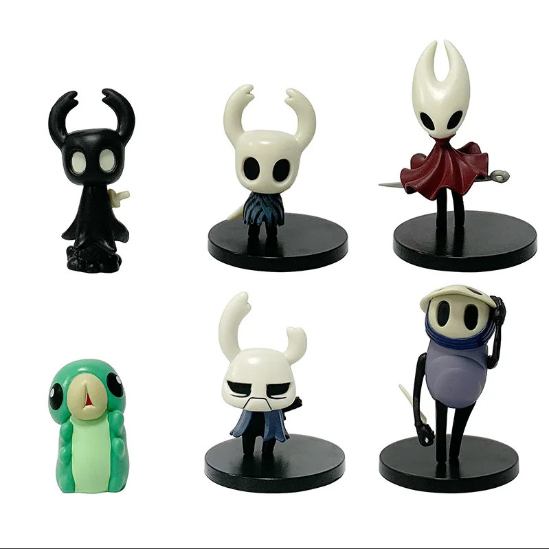 6pcs Hollow Knight Anime Figure Set PVC Action Model Toy Collectible Gift