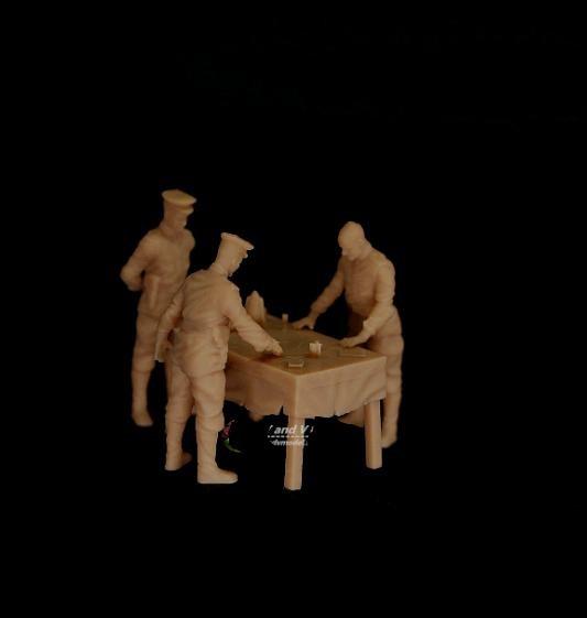 1/72 1/87 1/64 WWII Soviet Field Command Conference Finished Model 3D Printed