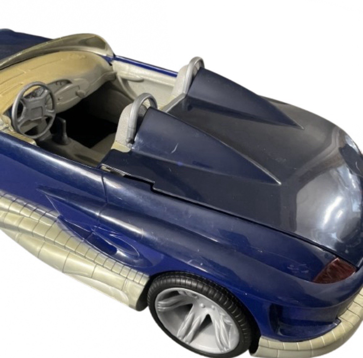 1998 Max Steel MX-48 Turbo Convertible 22” Action Figure Car Incomplete