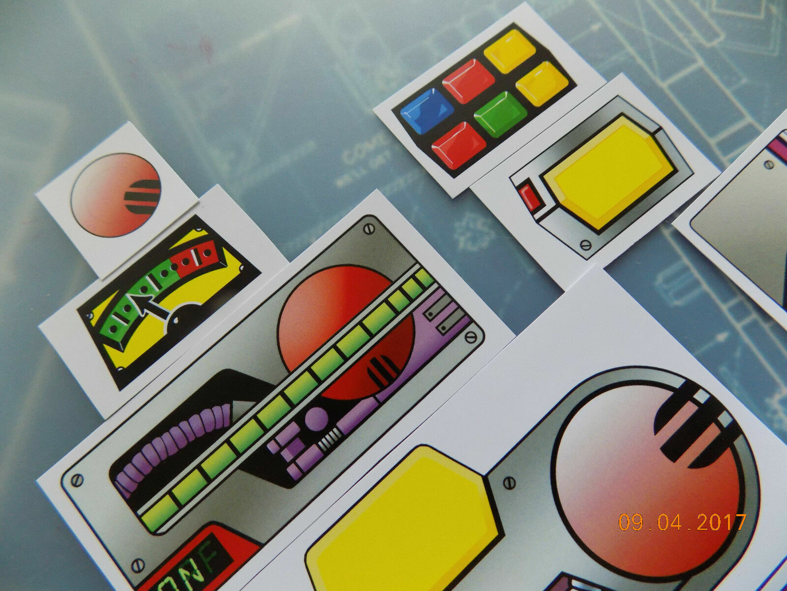 Kenner Ghostbusters Proton Pack & PKE Meter Ghost Trap Replacement Stickers