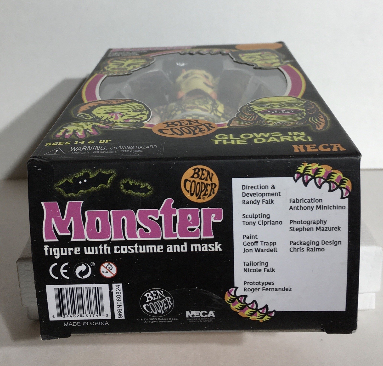Ben Cooper Frankenstein Monster Costume Kid NECA Figure Glow In the Dark SEALED