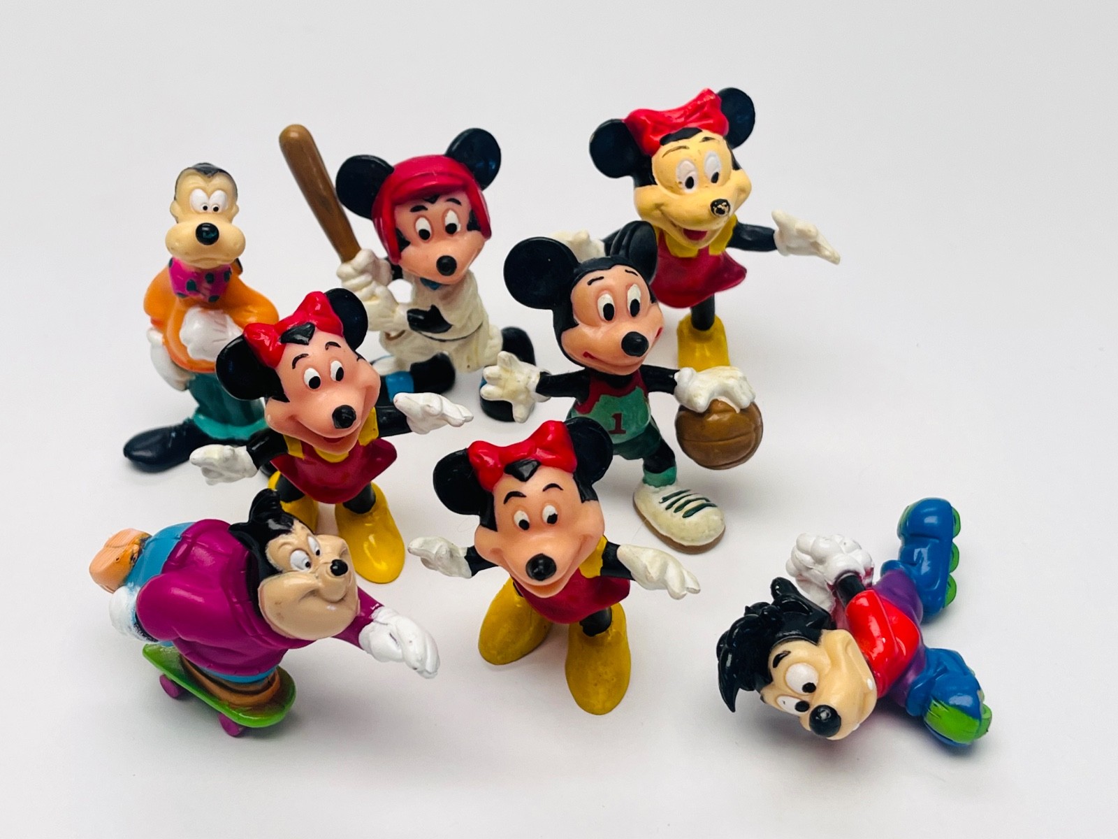 Vintage Disney Mickey Minnie Mouse & Friends Toy PVC Figures Character Lot BIN 9