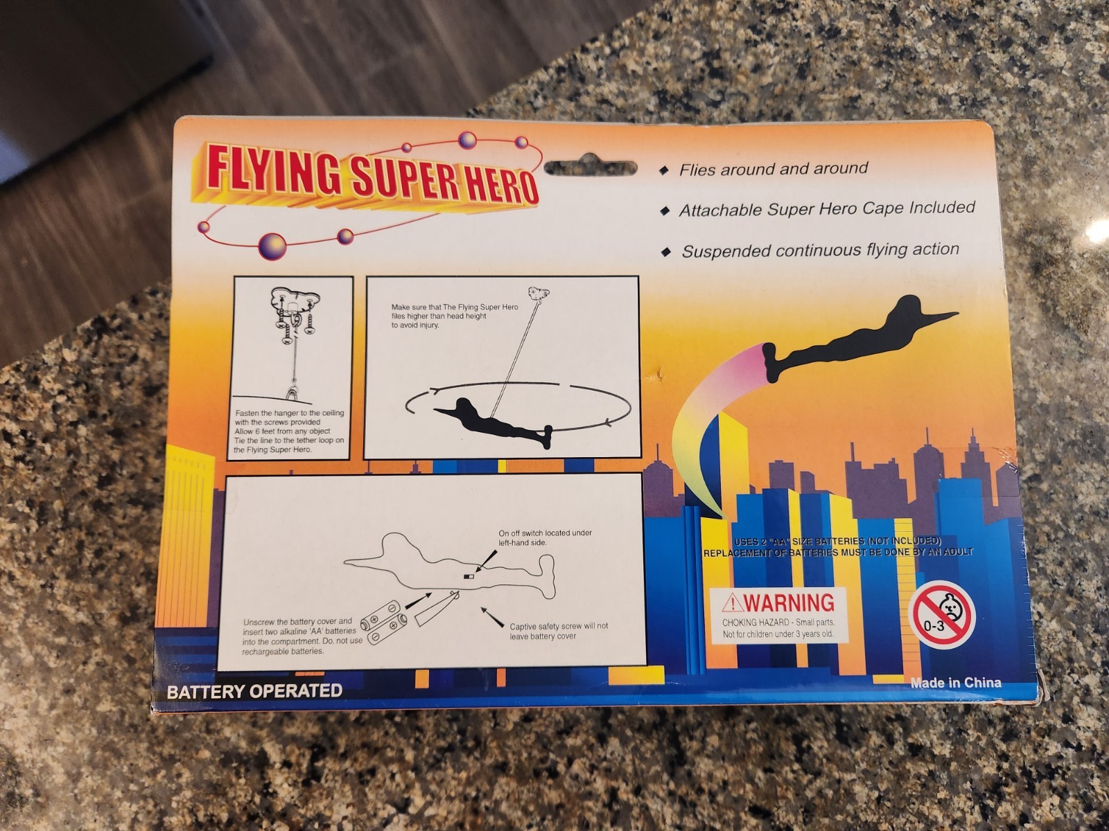 Vintage Magical Key International Flying Superhero Item No. 595 NEW IN BOX!!!