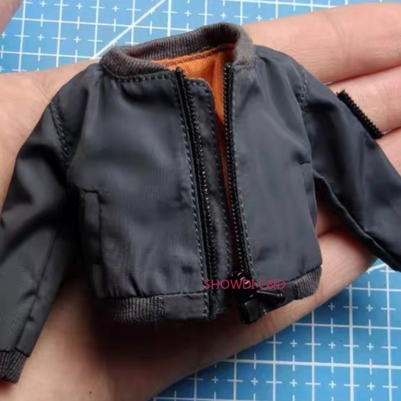 1/12 Scale Flight Jacket Coat Model For 6&Prime; Male Action Figure Body (No Figure)