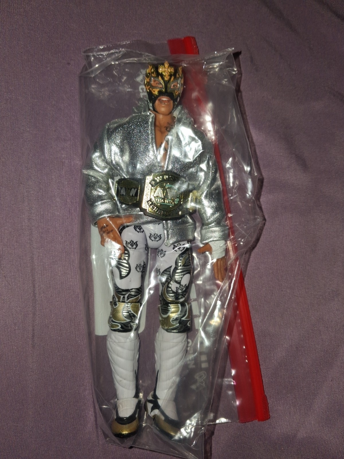 Aew Jazwares Rey Fenix Jacket Belt Unmatched Unrivaled