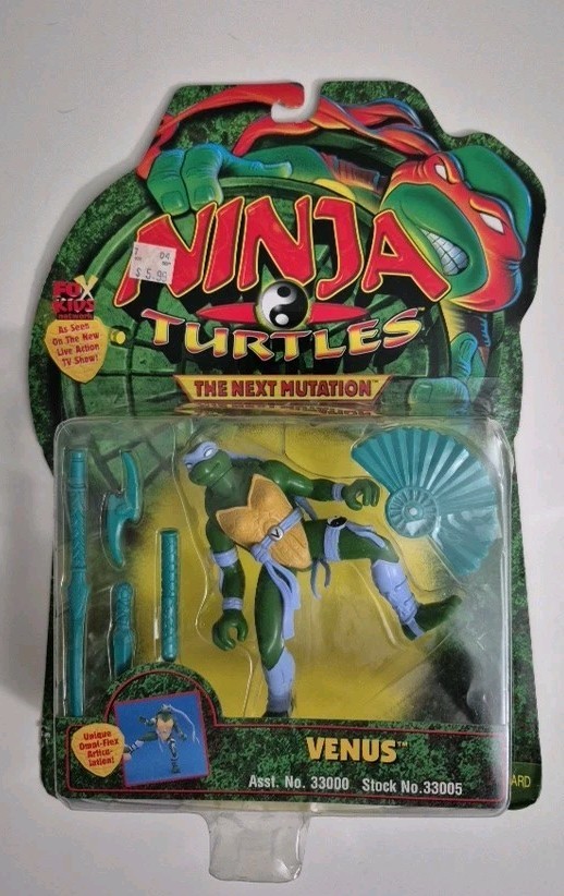 1997 Playmates TMNT The Next Mutation Ninja Turtles Venus NEW SEALED ON CARD NOS