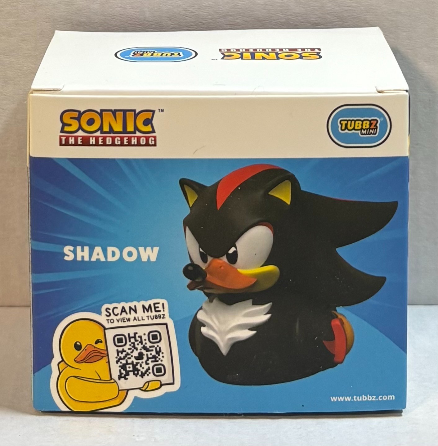 SHADOW – SONIC THE HEDGEHOG – Mini Tubbz – Rubber DucK