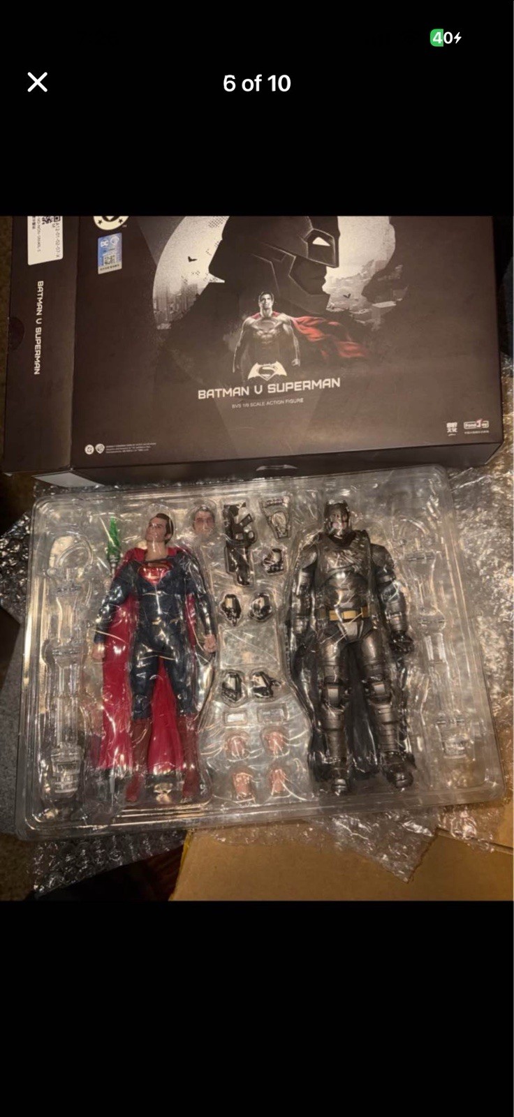 FondJoy Batman v Superman Batman & Superman 1:9 Action Figure Set w/ Hands