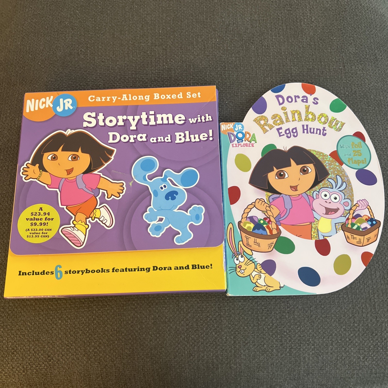 Nick Jr Dora The Explorer Carry Along Boxed Paperback Book Set