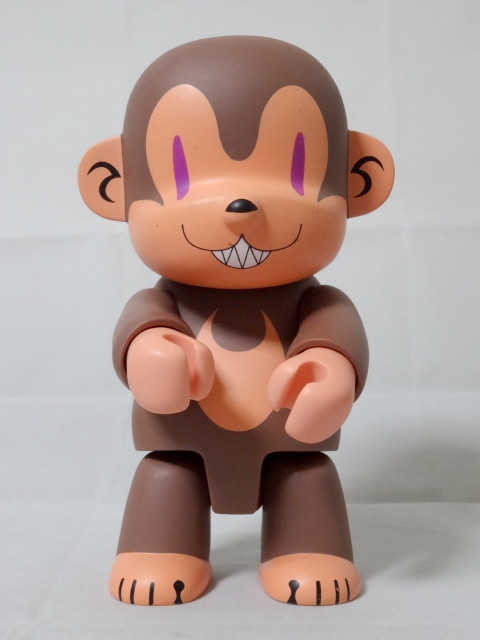 Wild Monkey Qee 8.3&Prime; Figure 2004 Touma Toy2r Rare Xmas Limited Vinyl Brown Color