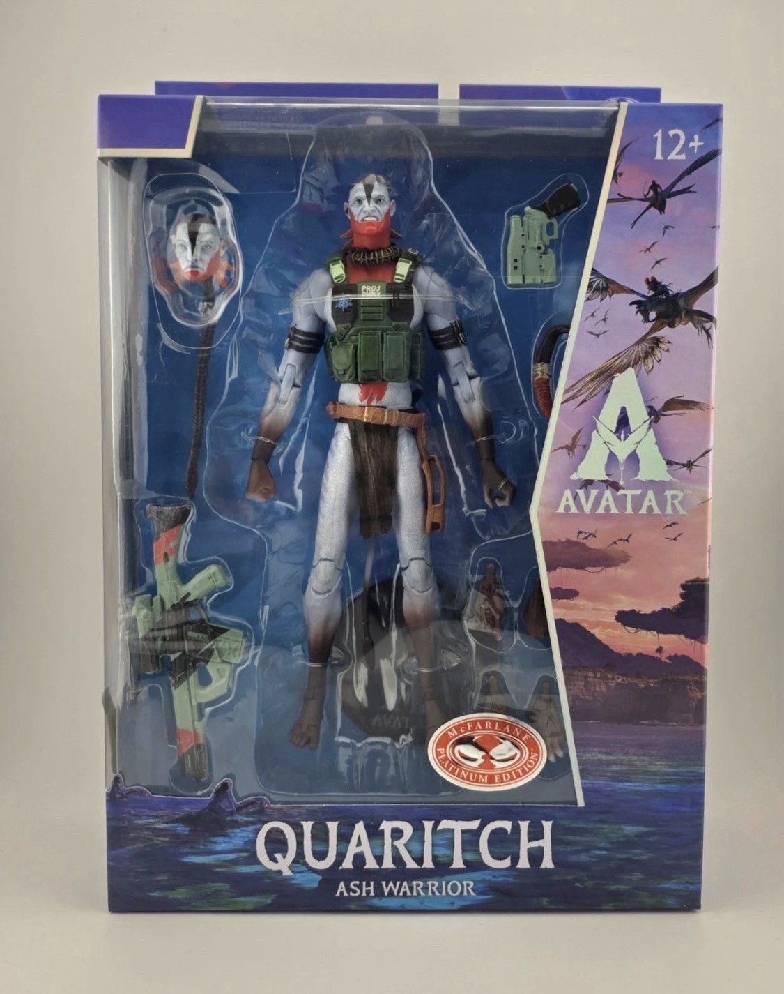 McFarlane Avatar Fire & Ash Quaritch Ash Warrior 7&Prime; Figure Collector Edition