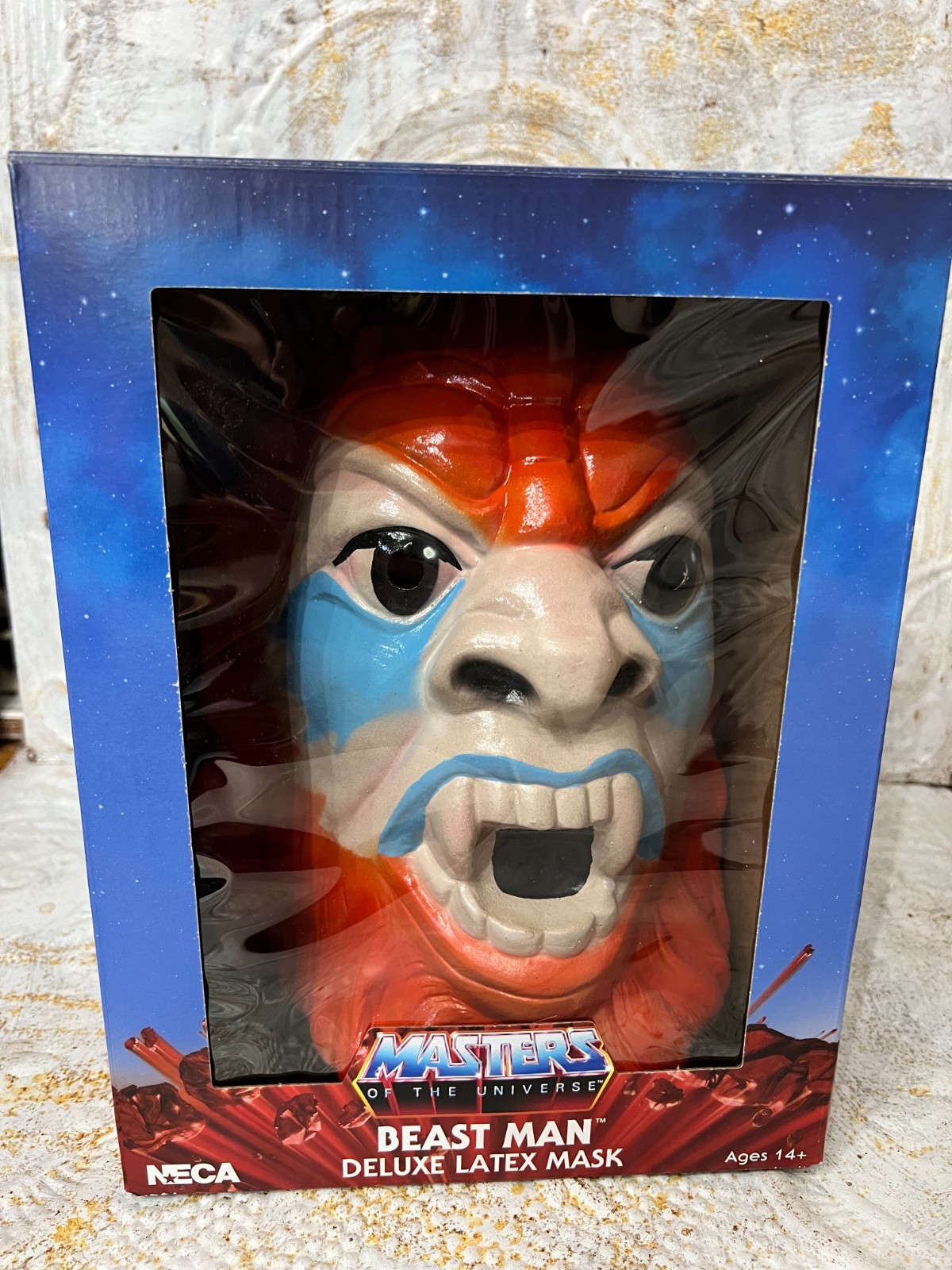 Masters of the Universe MOTU NIB Beast Man Deluxe Latex Mask