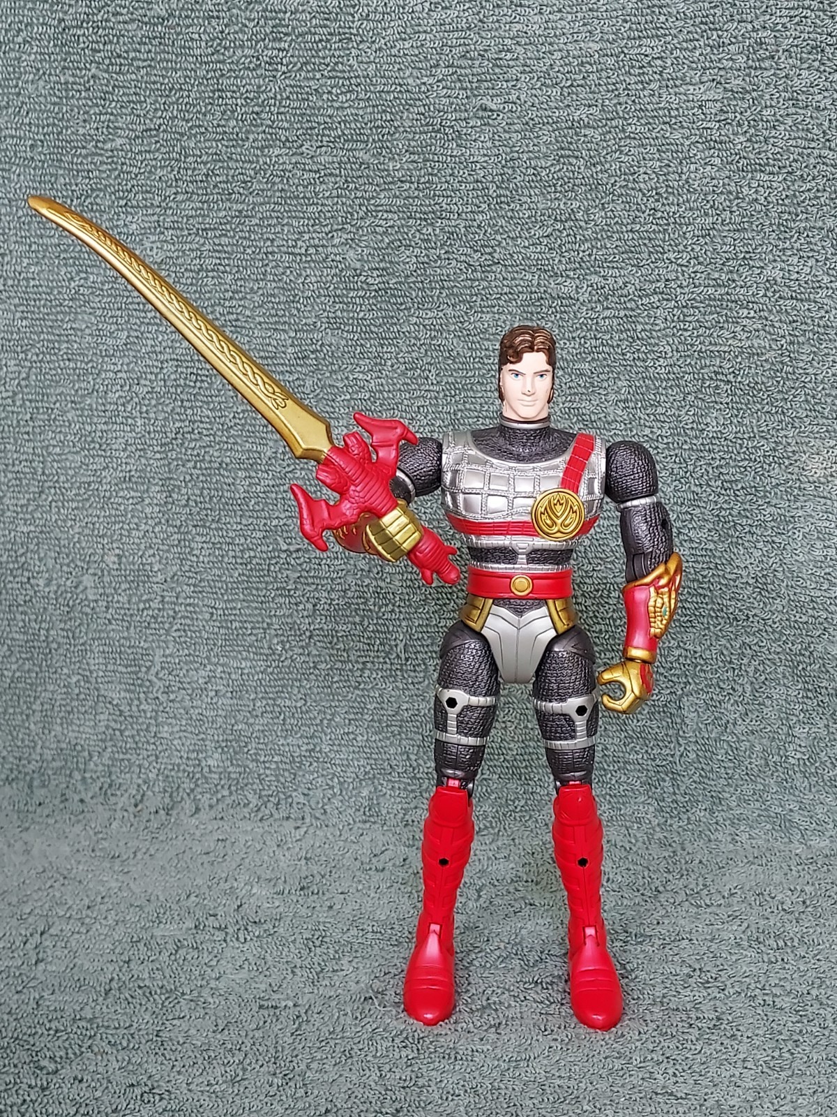 Vintage Bandai 1998 Mystic Knights of Tir Na Nog 8&Prime; Rohan With Sword